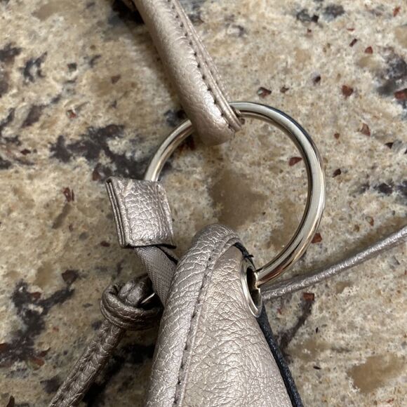 Woman’s Vinyl Ruffled Purse  - Picture 2 of 6